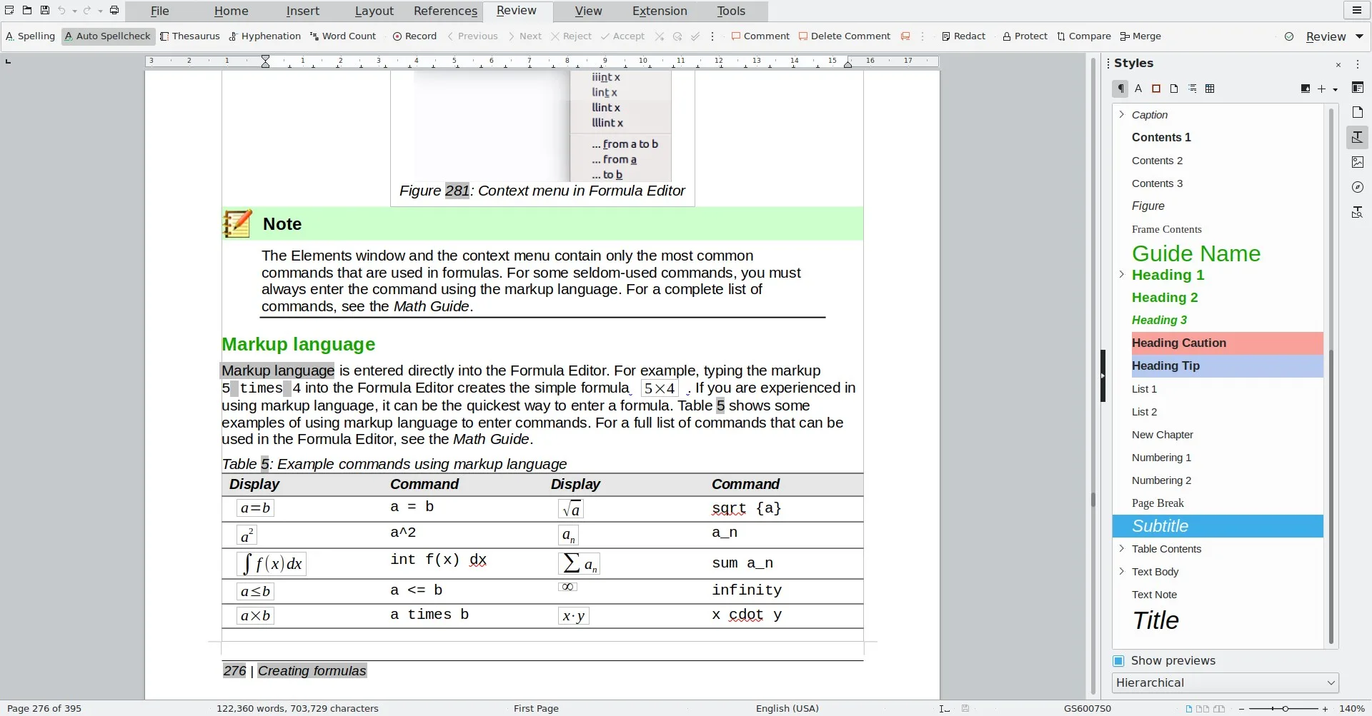 LibreOffice screenshot 1