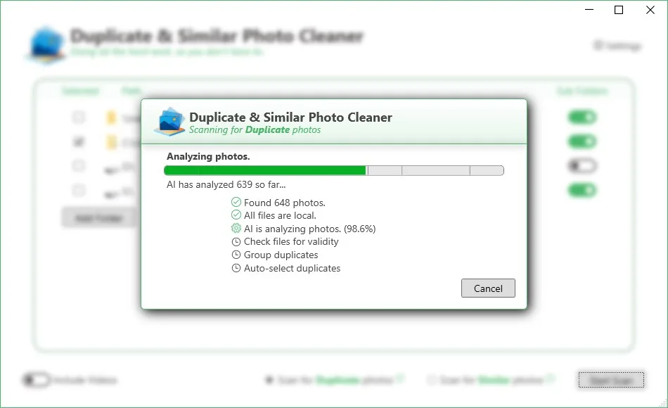 Duplicate & Similar Photo Cleaner screenshot 1