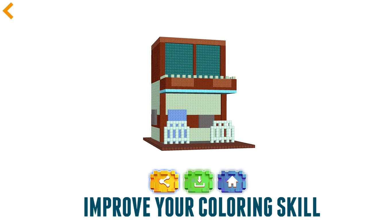 Block Craft Pixel Art 3D House Painting screenshot 5