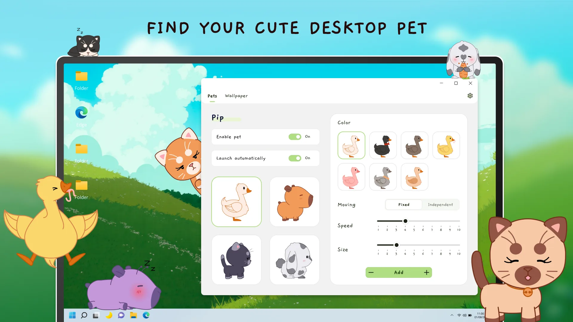 Virtual Desktop Pet — Interactive Widgets screenshot 1