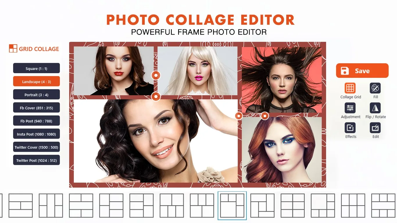 PIP Collage Maker with Photo Editor & Grid Photo screenshot 5
