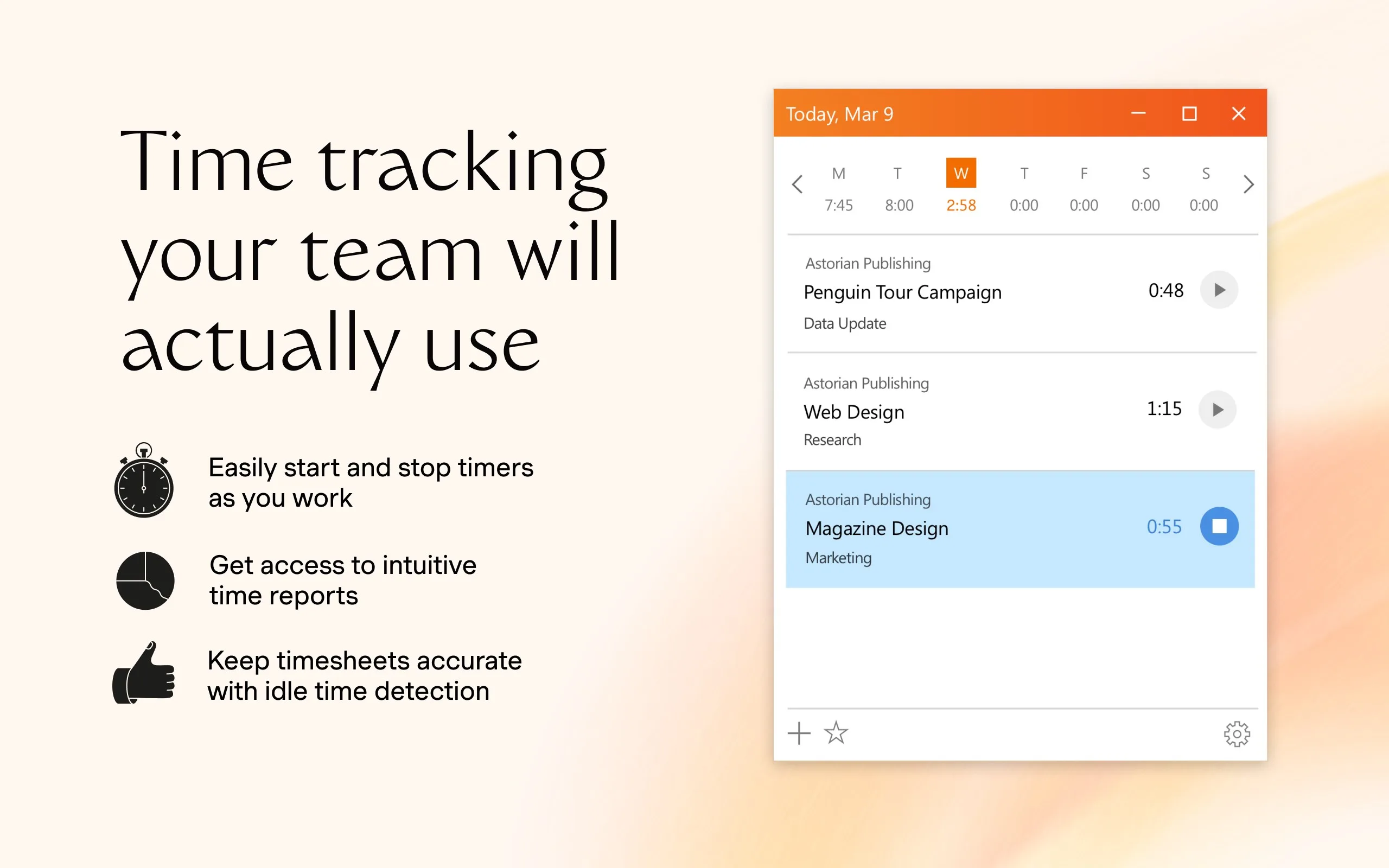 Harvest Time Tracker screenshot 2