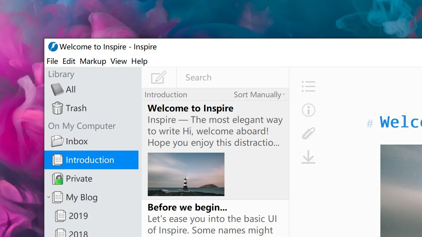 Inspire Writer screenshot 3
