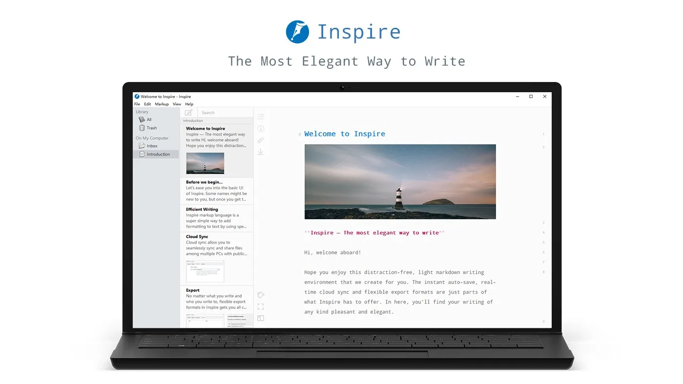 Inspire Writer screenshot 4