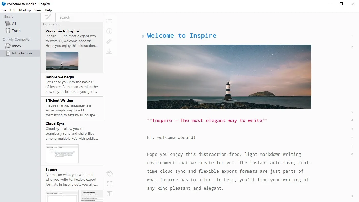 Inspire Writer screenshot 5