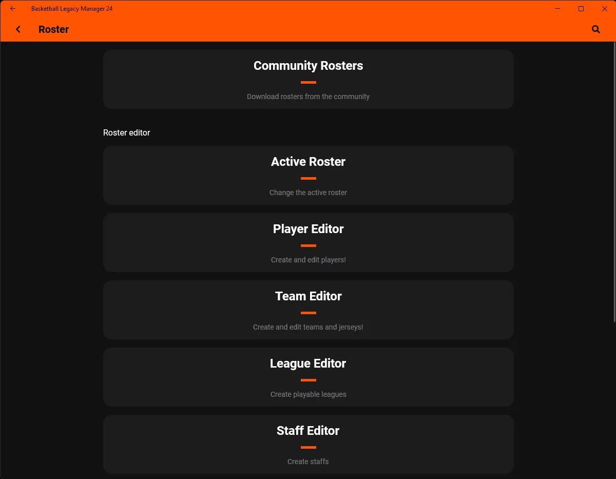 Basketball Legacy Manager 24 screenshot 1