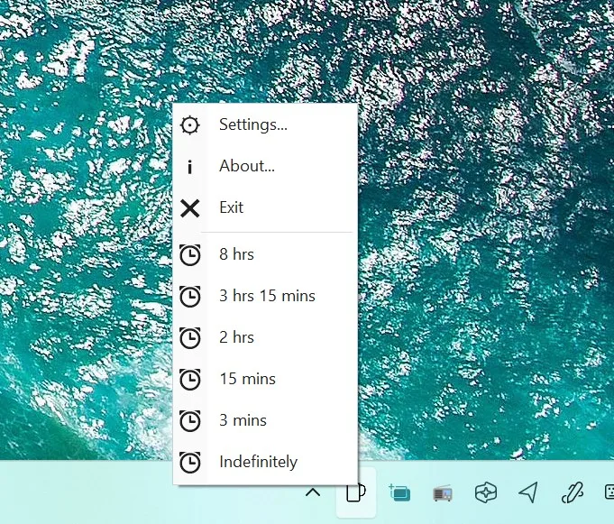 Windows Caffeinated - Keep your screen on screenshot 1