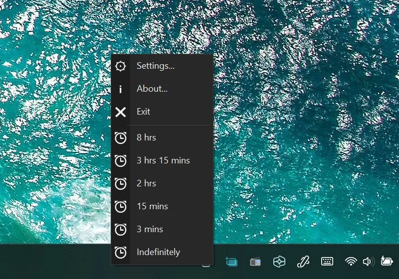 Windows Caffeinated - Keep your screen on screenshot 3