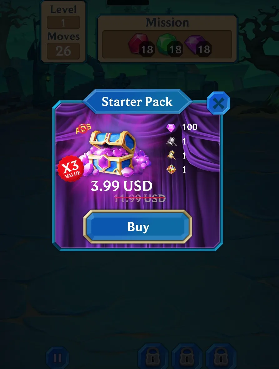 Magic Quest - Match 3 Jewel screenshot 4