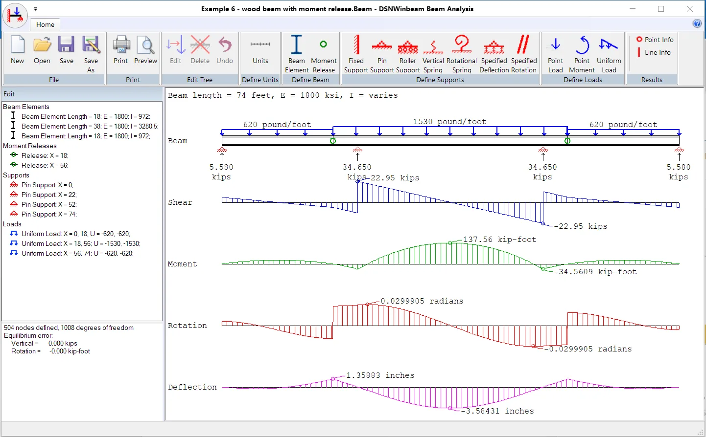 DSNWinbeam screenshot 2