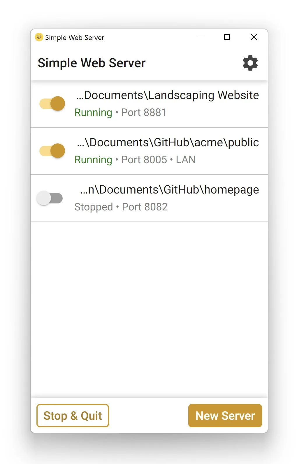 Simple Web Server screenshot 1