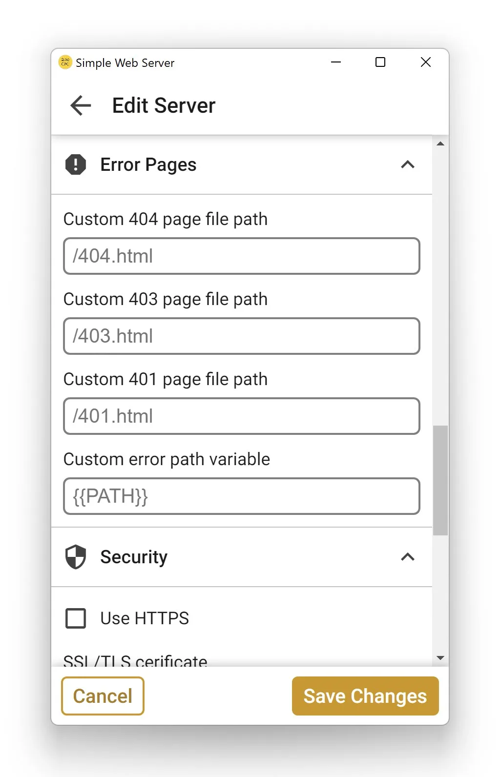 Simple Web Server screenshot 3