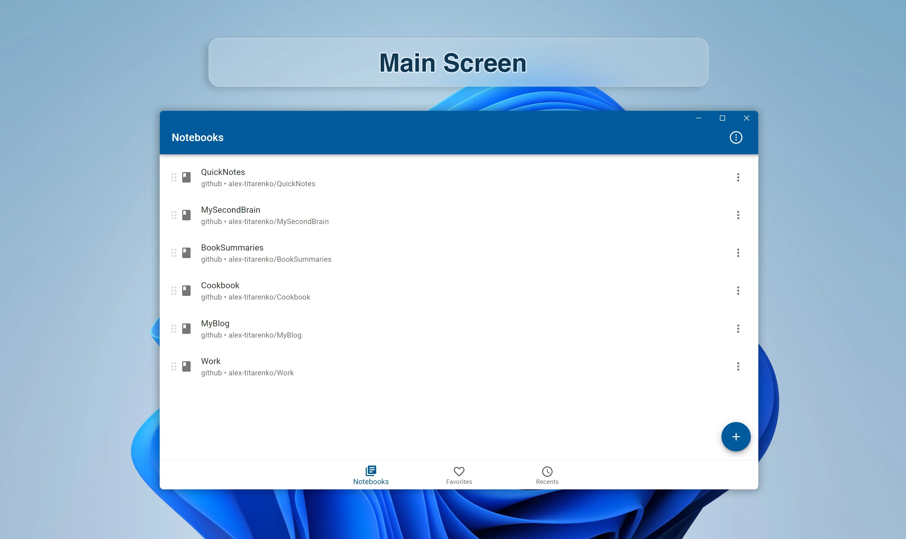 NotesHub screenshot 1