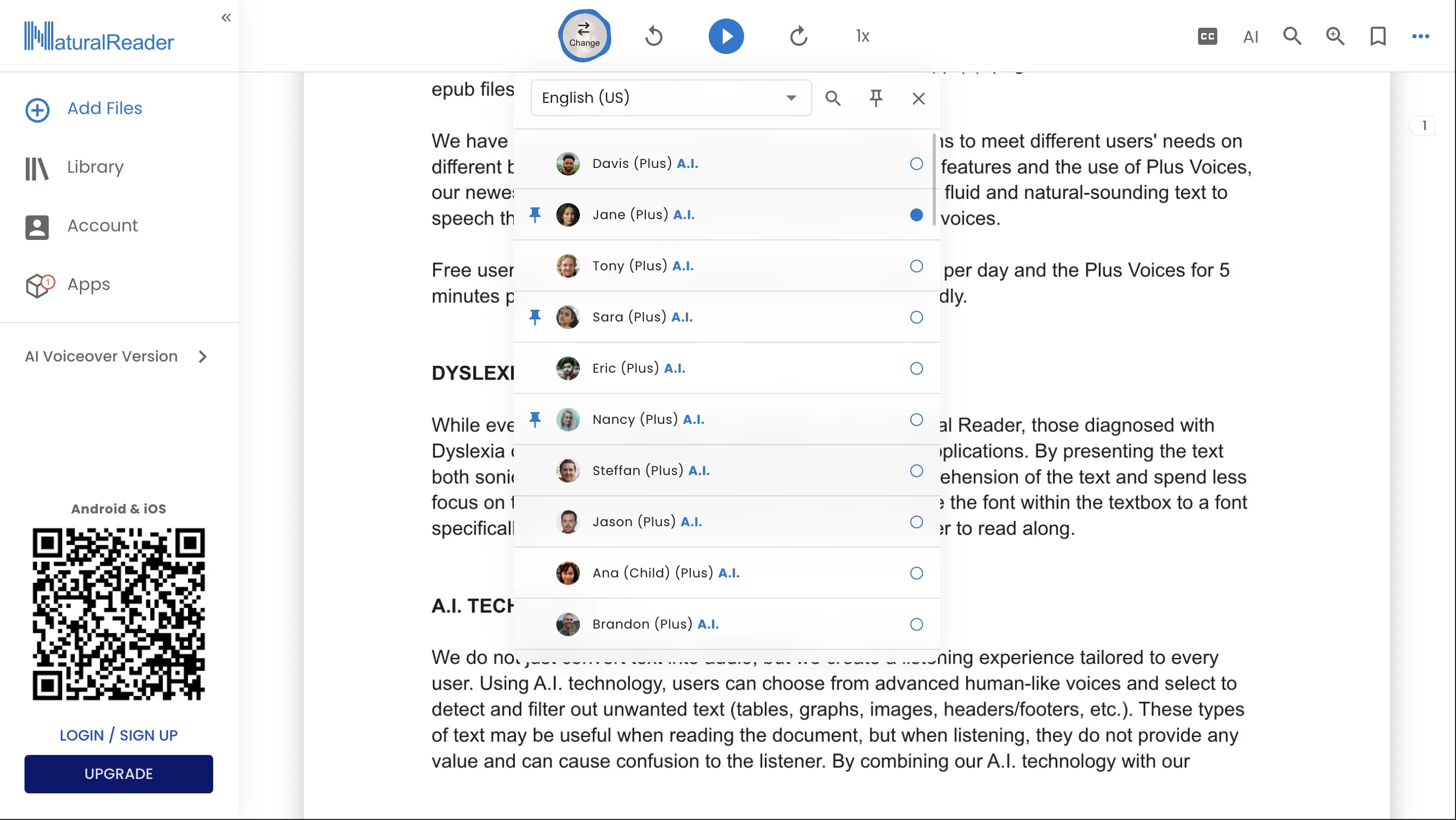 NaturalReader AI Text to Speech screenshot 2