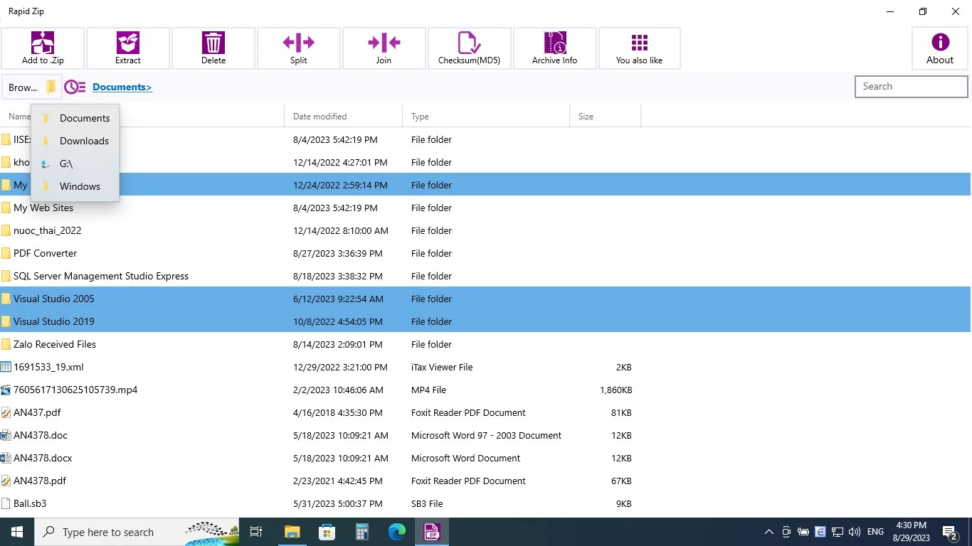 Rapid Zip screenshot 3