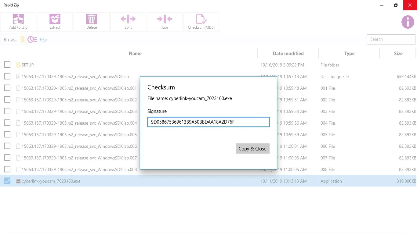 Rapid Zip screenshot 4