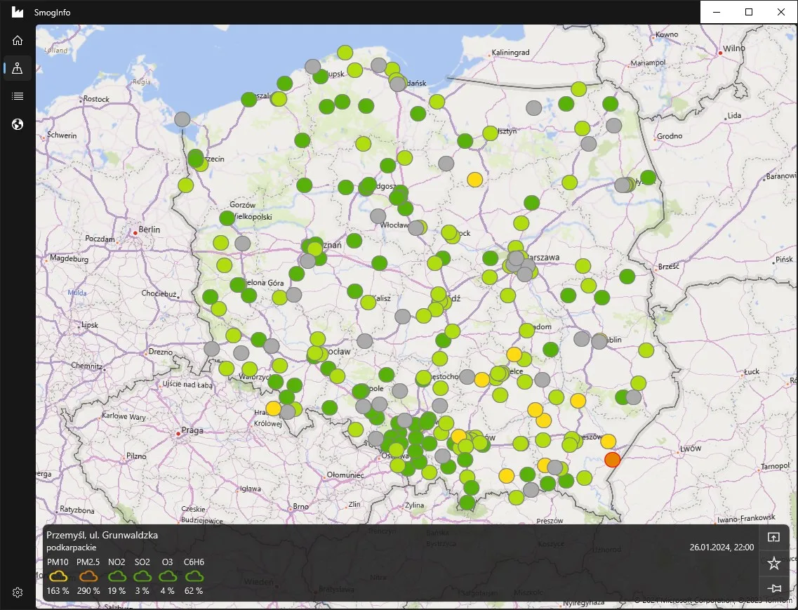 SmogInfo screenshot 2