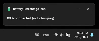 Battery Percentage Icon screenshot 1