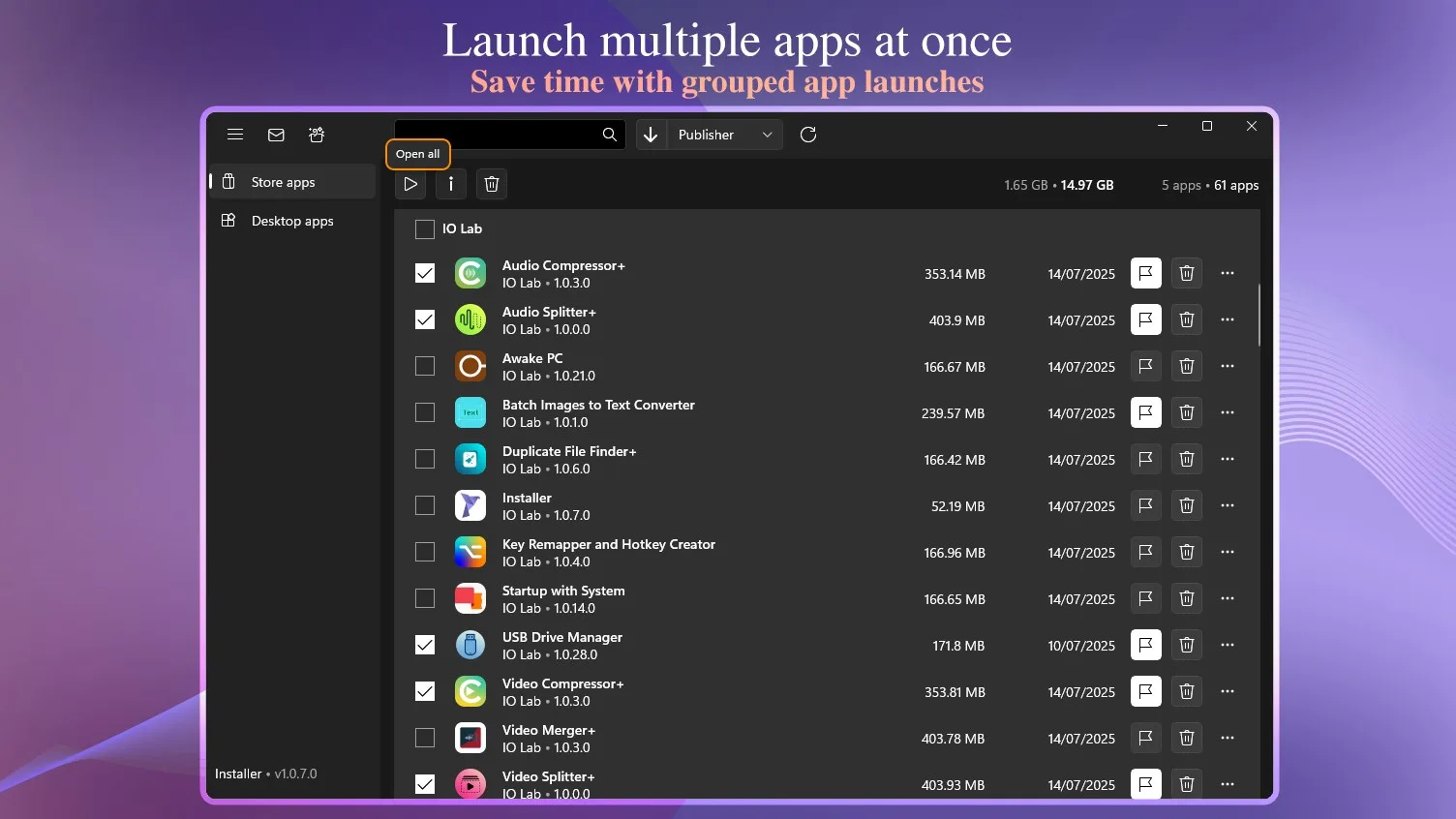 Installer - Bulk Uninstaller & Startup Manager screenshot 3