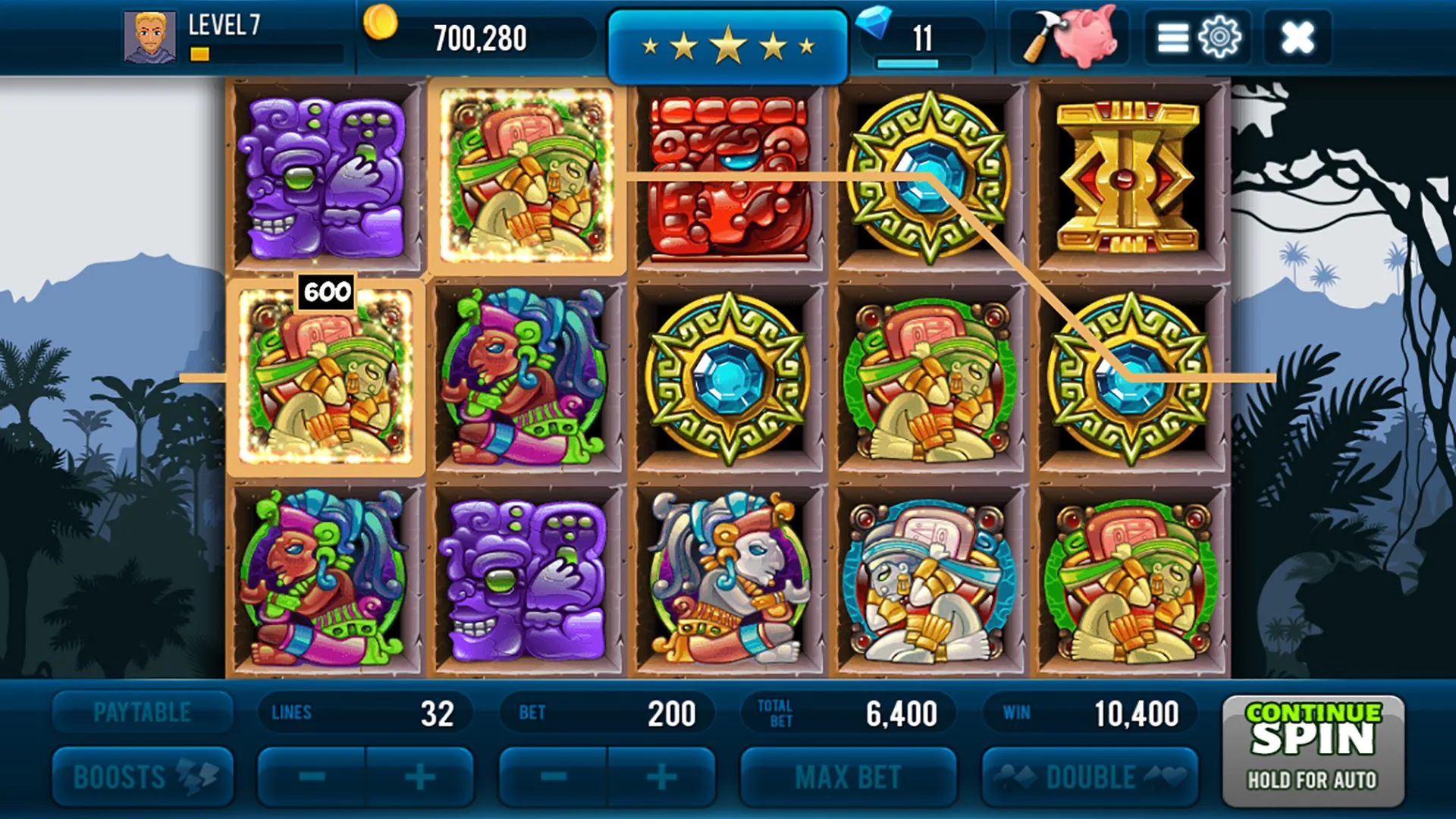 Aztec Lost Empire Slots - Vegas Casino Game screenshot 5