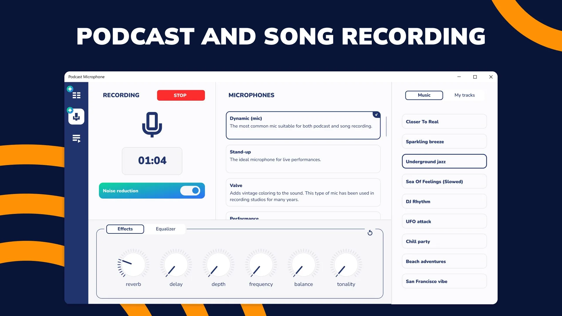 Podcast Microphone: Vocal Recording Studio screenshot 1