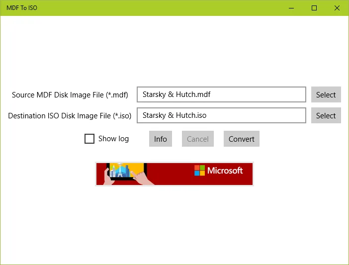 MDF to ISO screenshot 1