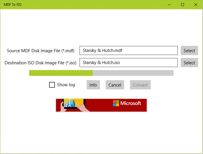 MDF to ISO screenshot 2