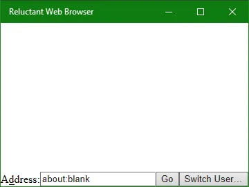 Reluctant Web Browser screenshot 2