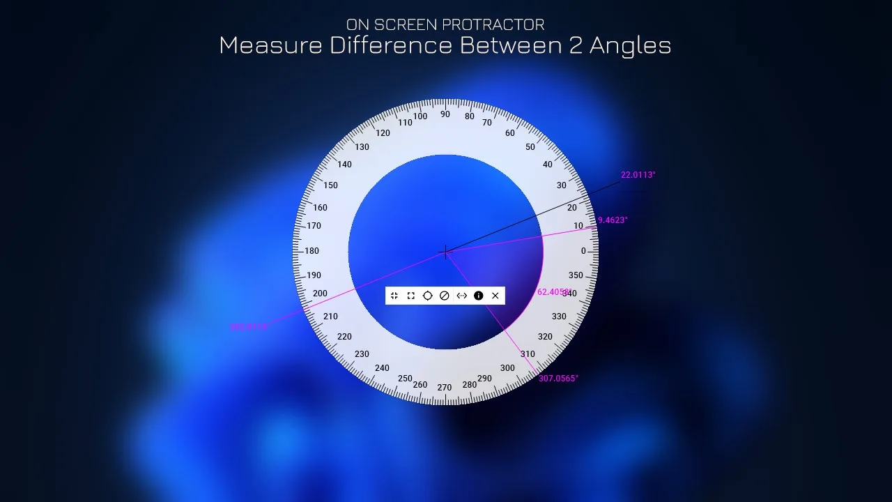 Measure Angle on Screen - Pissa Ruler screenshot 1