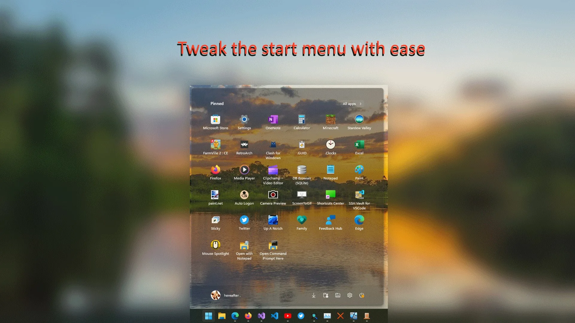 Power Start Menu screenshot 1