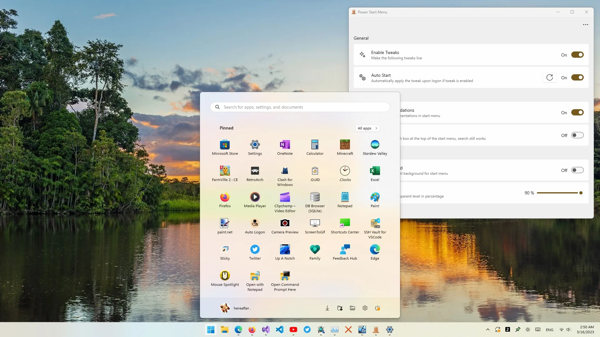Power Start Menu screenshot 3