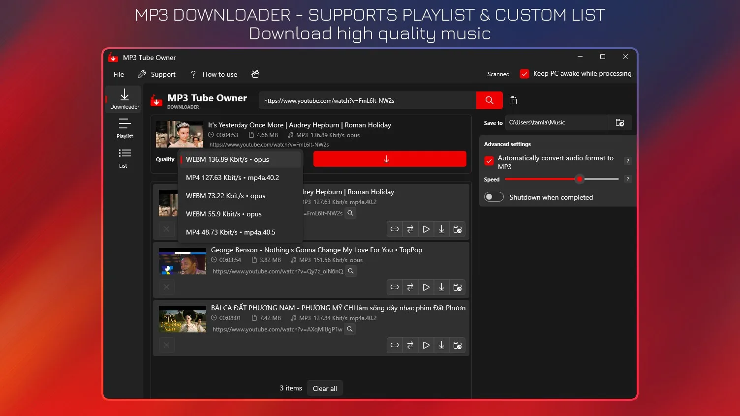 MP3 Downloader - MP3 Tube Owner screenshot 1