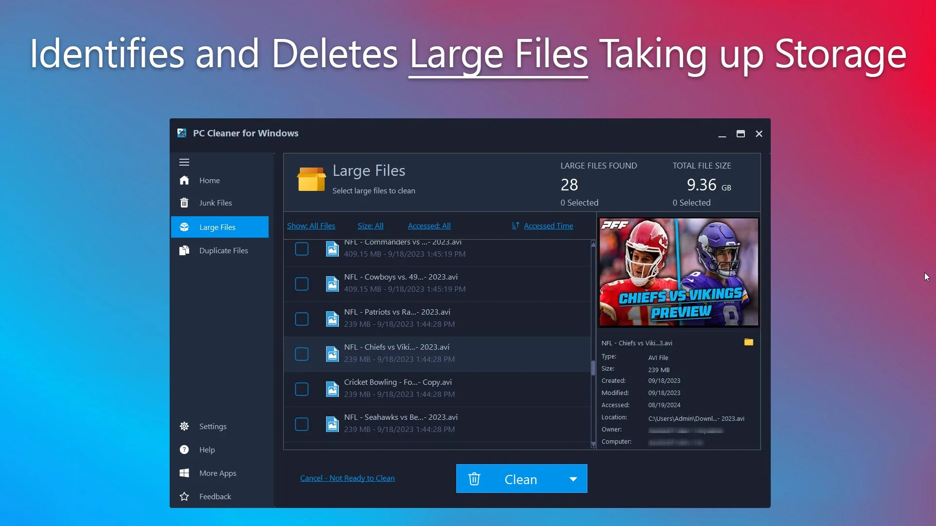 PC Cleaner for Windows screenshot 3