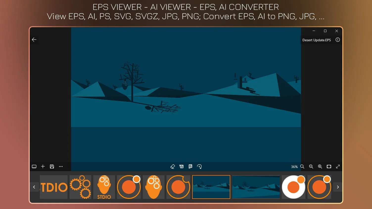 EPS Viewer+ - EPS to PNG screenshot 1