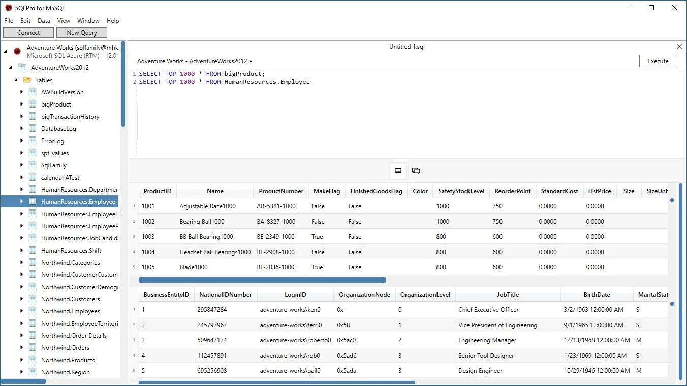 SQLPro for MSSQL screenshot 1