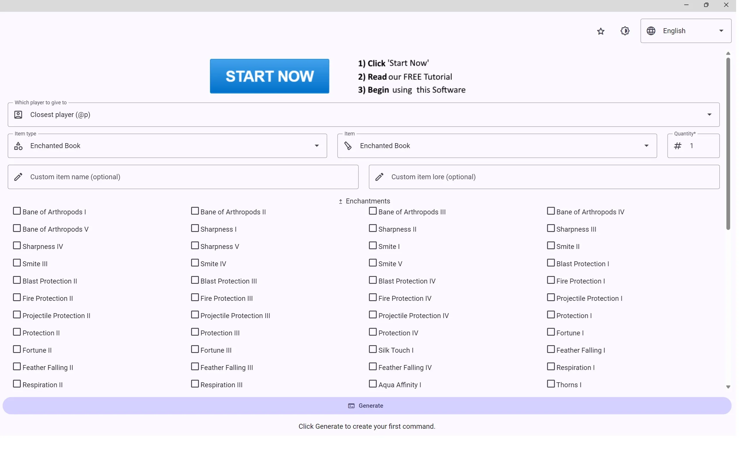 Commands List screenshot 1