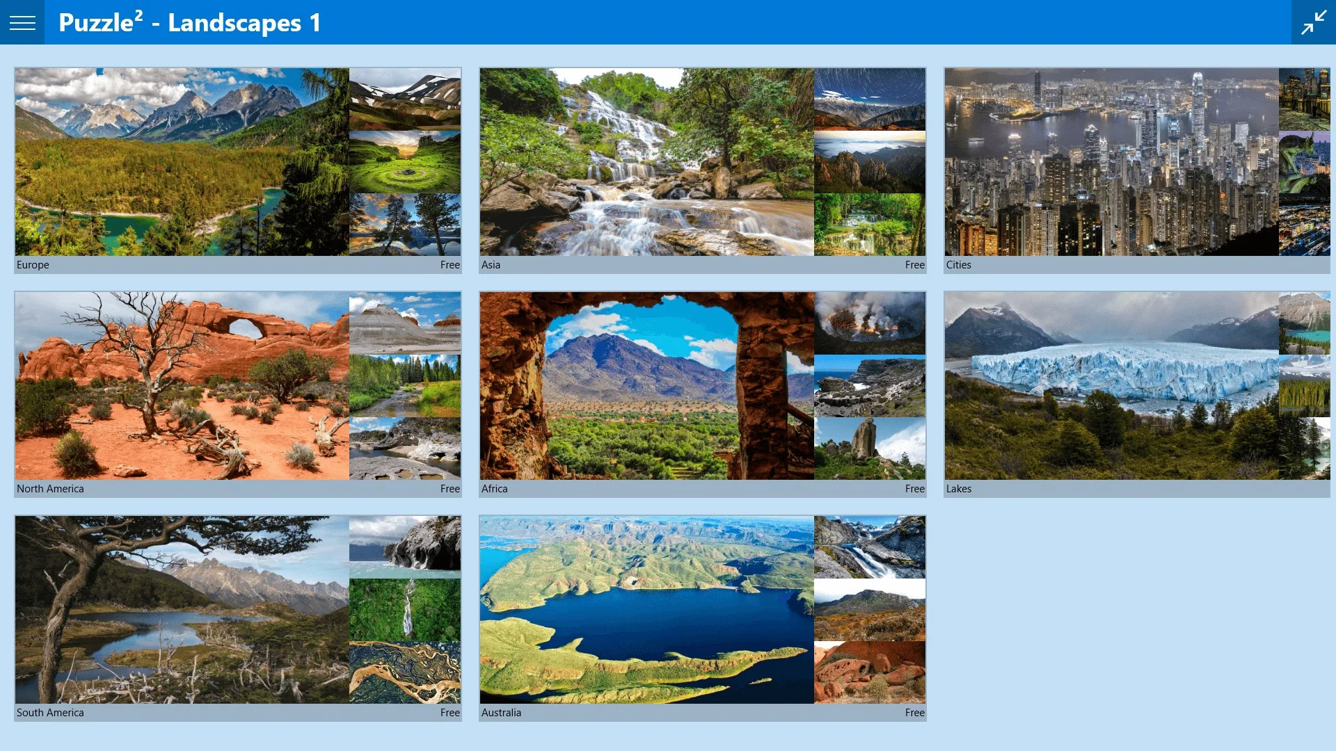 Puzzle² - Landscapes 1 screenshot 1