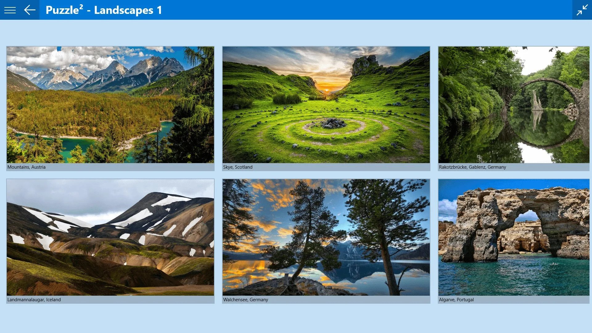 Puzzle² - Landscapes 1 screenshot 2