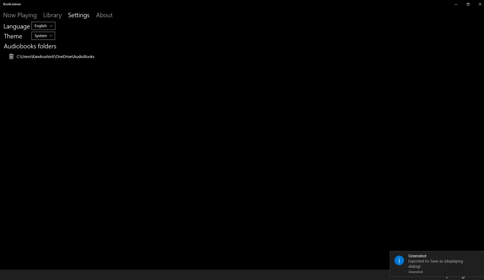 BookListener screenshot 2