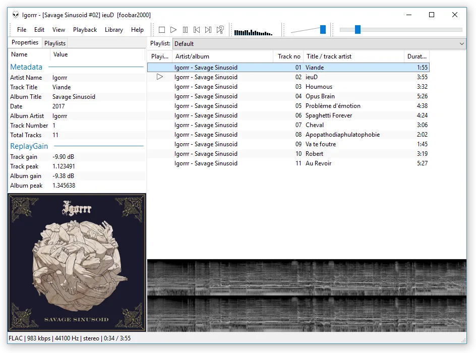 foobar2000 classic screenshot 1