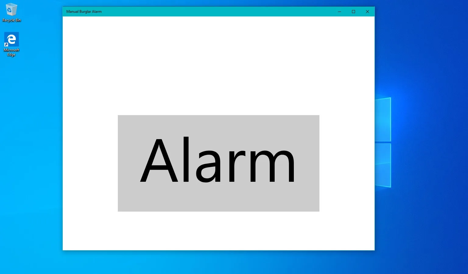 Manual Burglar Alarm screenshot 1