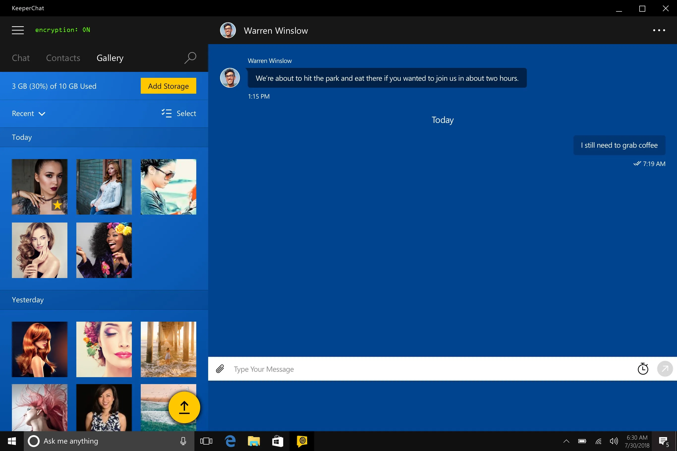 KeeperChat screenshot 3
