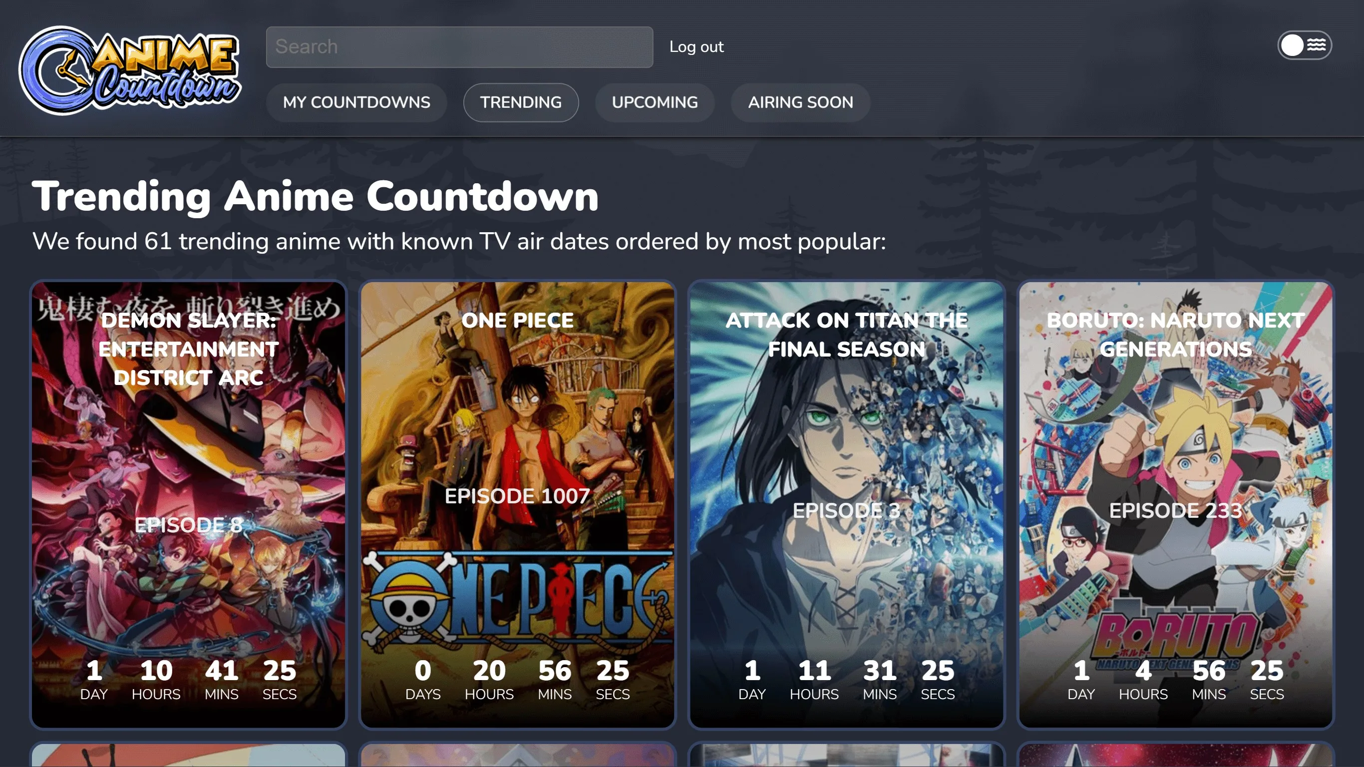 Anime Countdown screenshot 2