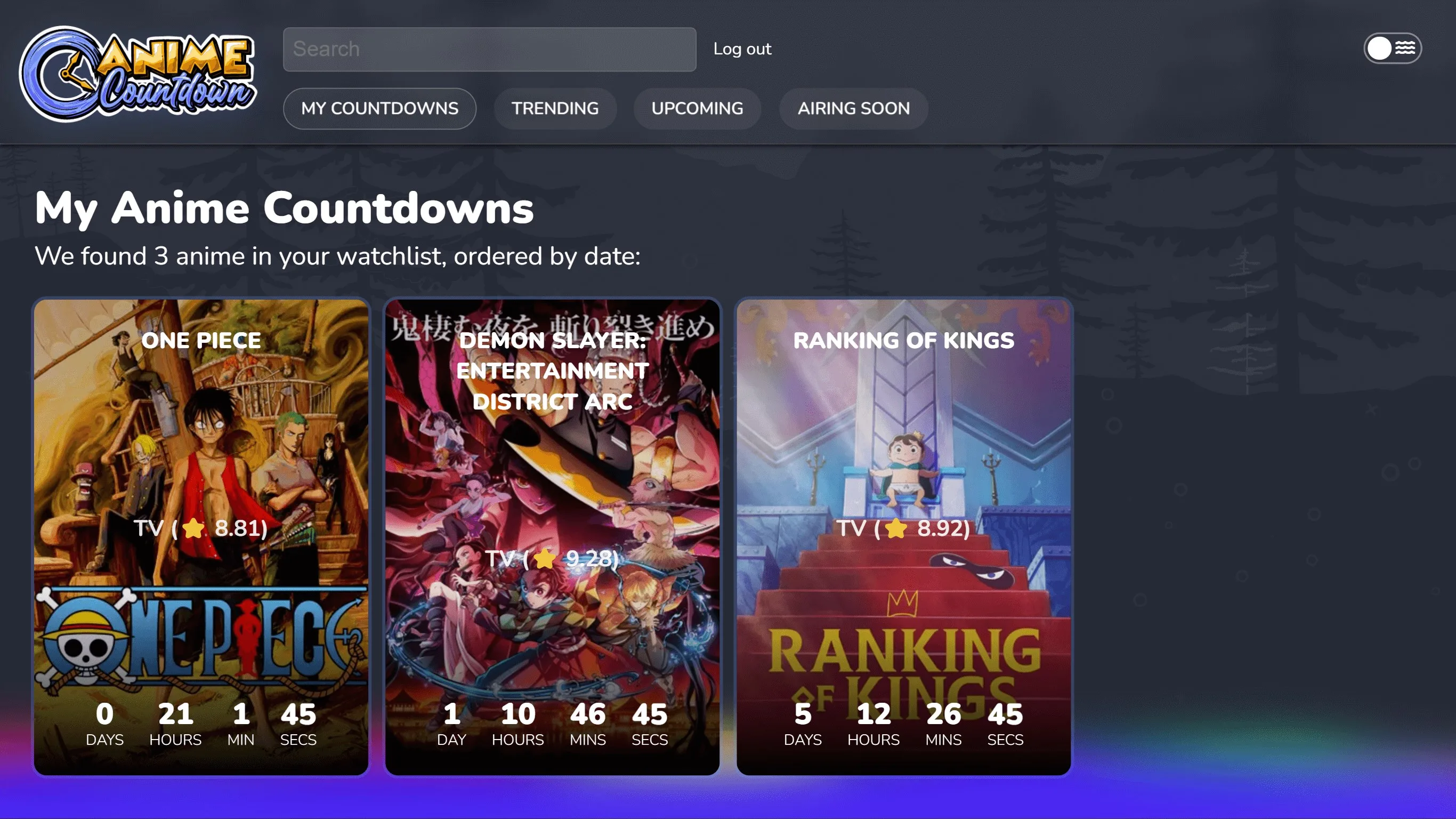 Anime Countdown screenshot 4