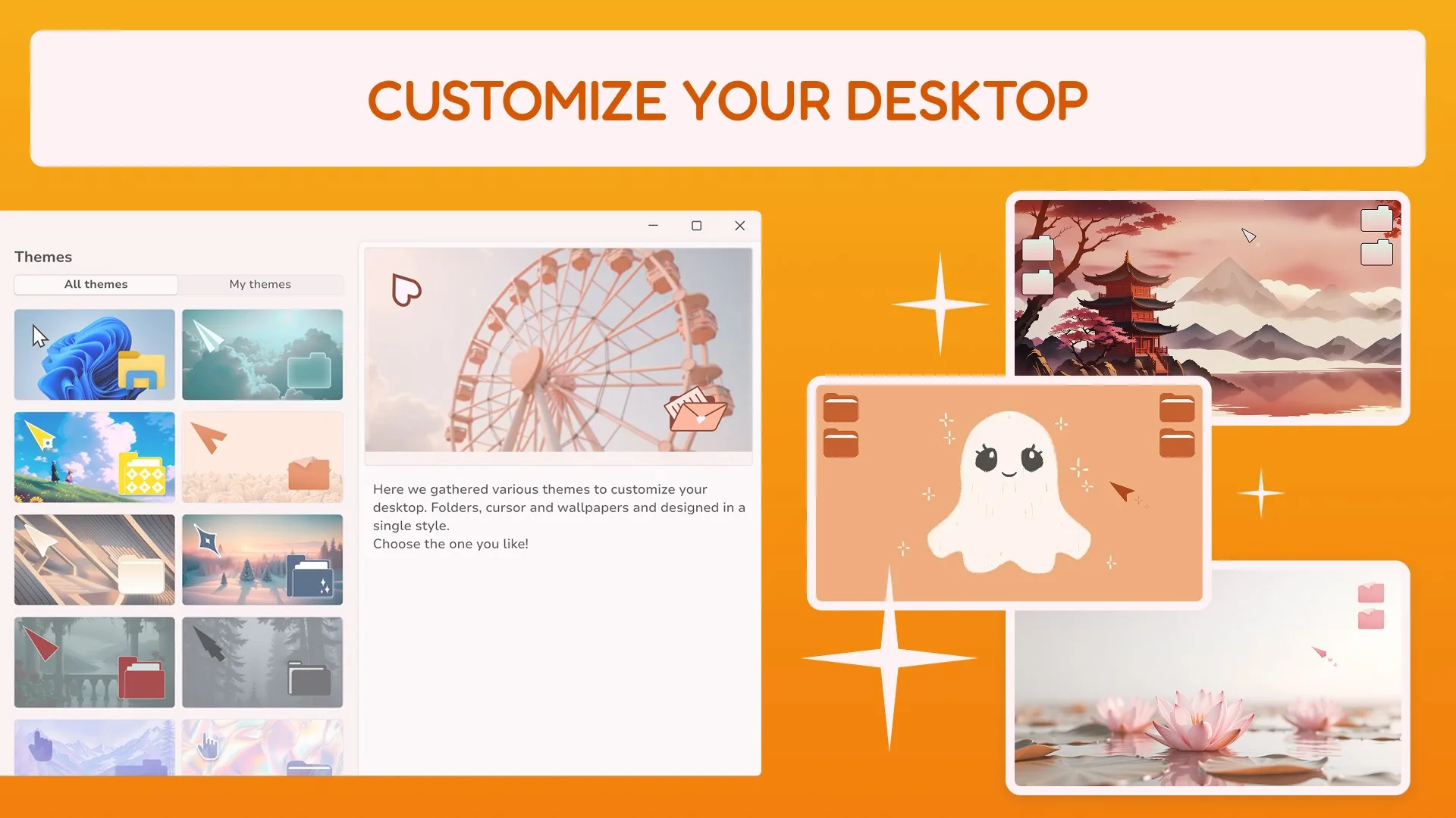 Desktop Customization - Сute Wallpapers & Cursors screenshot 2