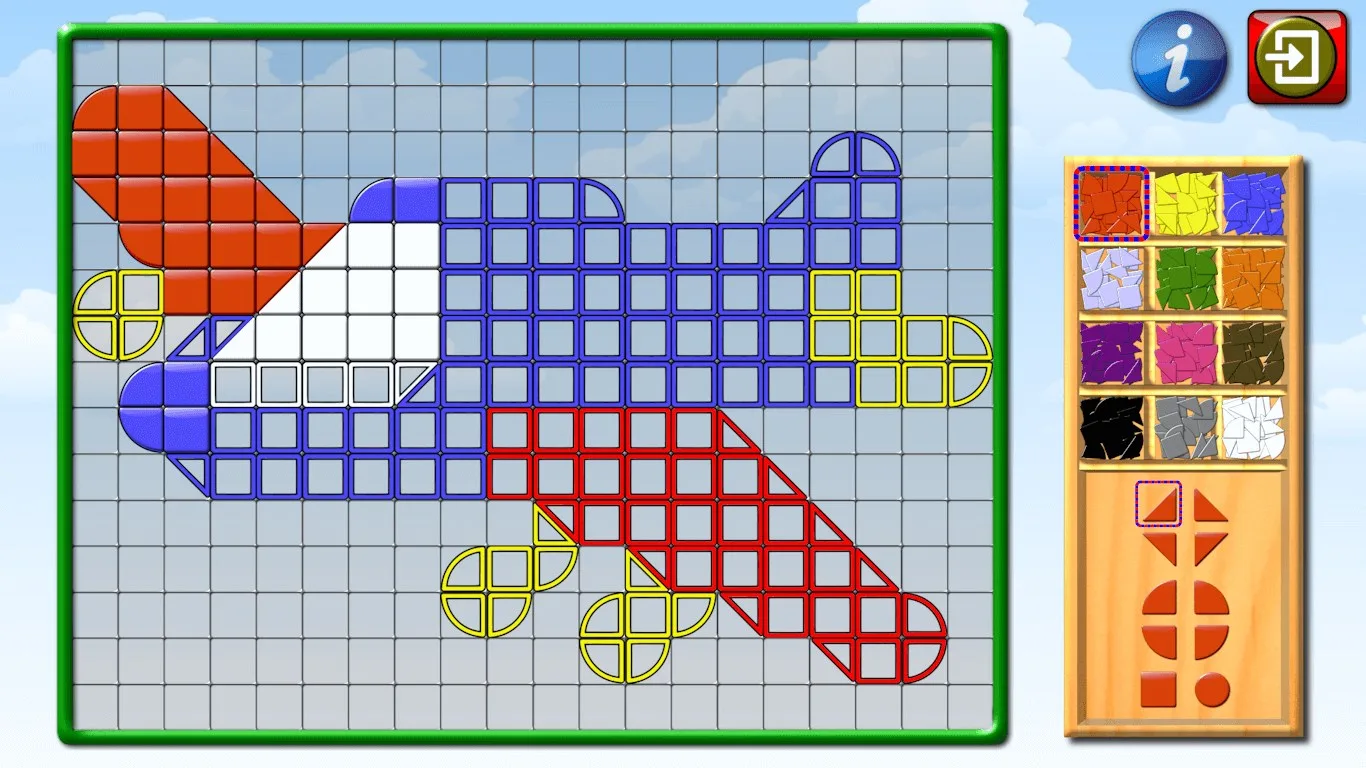 Kids Mosaic Art Shape and Color Picture Puzzles screenshot 2