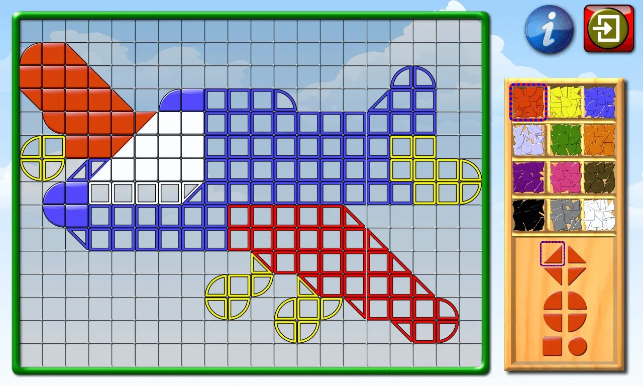 Kids Mosaic Art Shape and Color Picture Puzzles screenshot 5