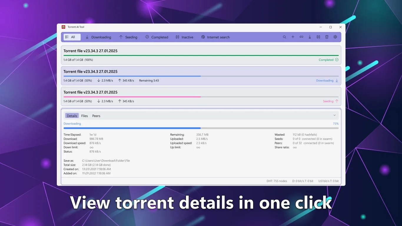 Torrent AI Tool PRO screenshot 1