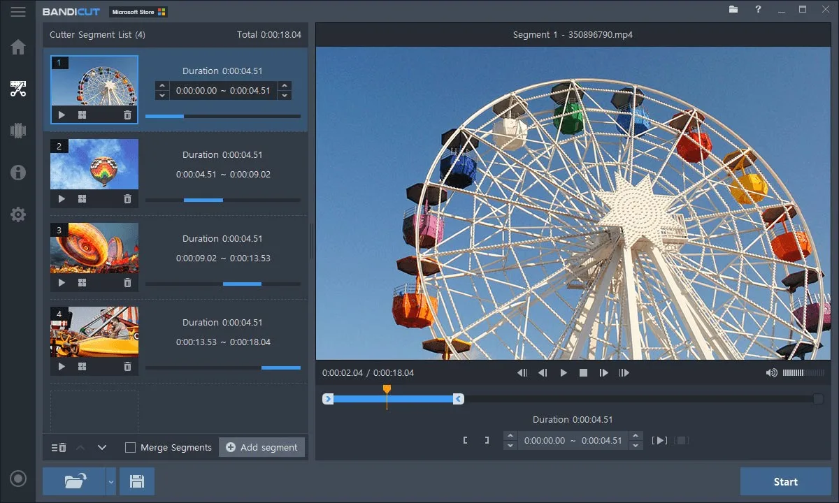 Bandicut Video Cutter (Free) screenshot 2