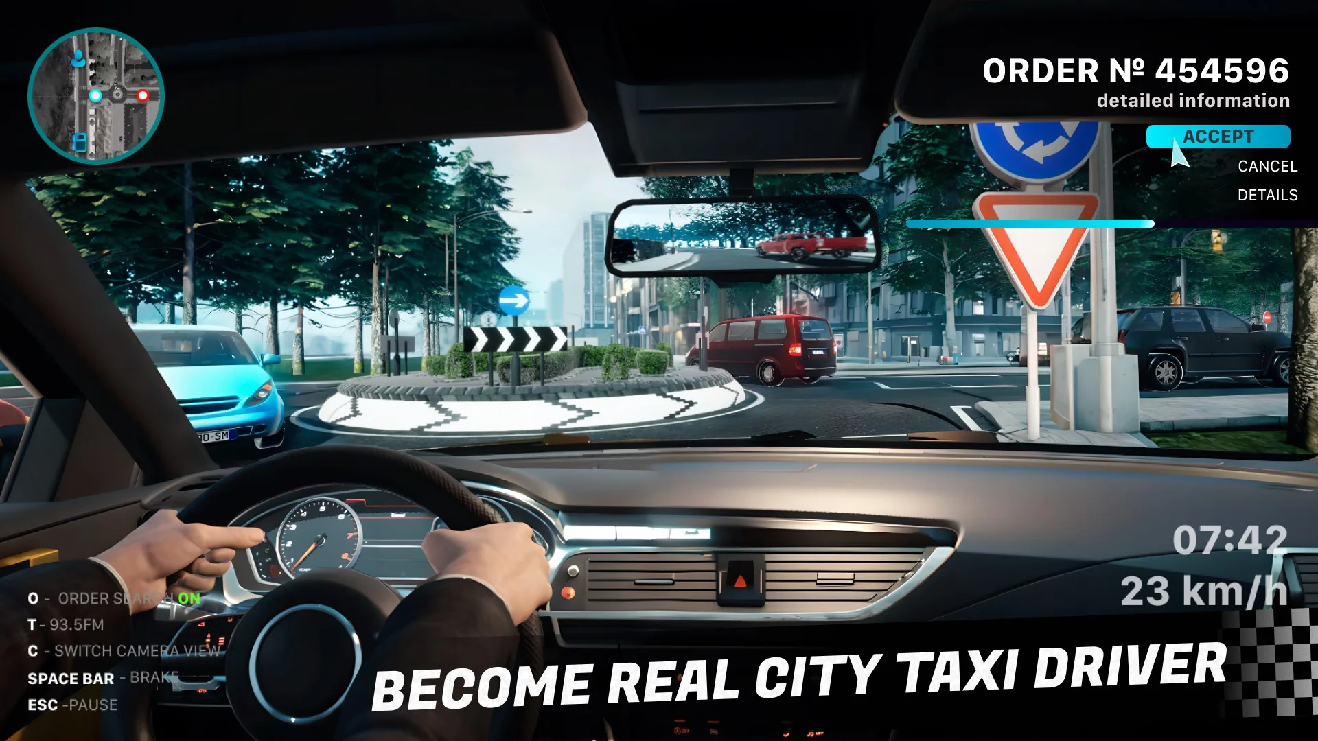 Driving Taxi Simulator - City Car Racing screenshot 1